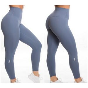 P’tula Alainah slate blue High rise full length